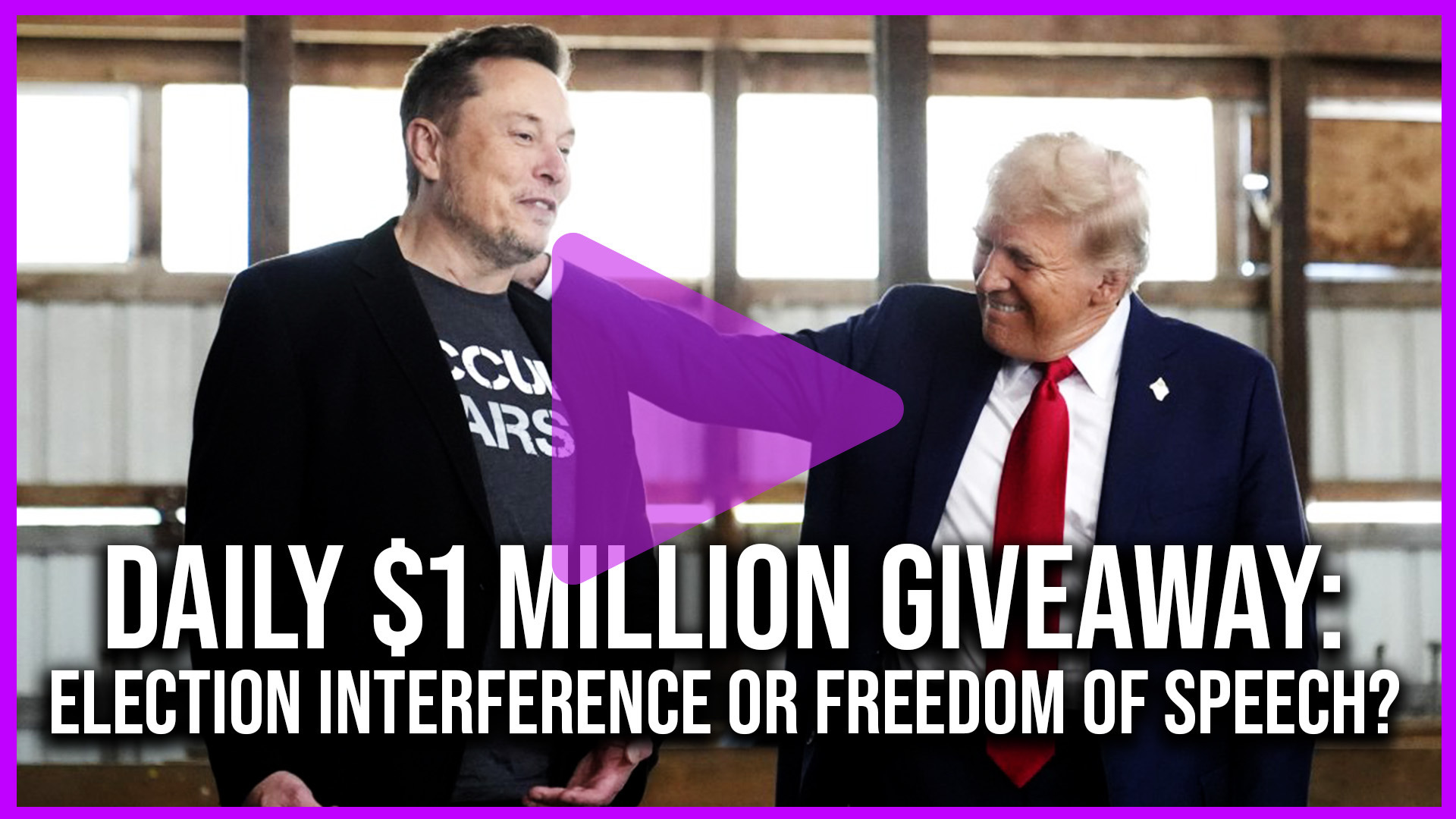 Elon Musk's daily $1 million giveaway: election interference or a demonstration of free speech?